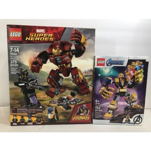 Lego 76141 Avengers Thanos Mech 76104 Hulk Buster Smash-up Building Toys