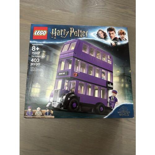 75957 Knight Bus Lego Set Harry Potter Triple Decker Purple Retired