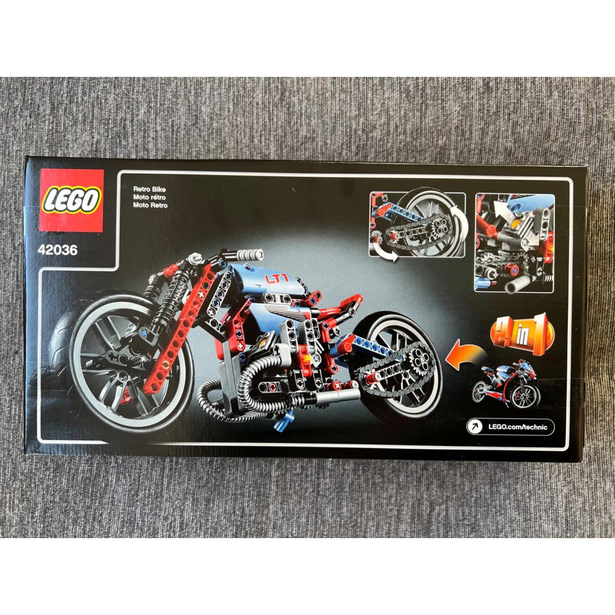 Lego Technic Street Motorcycle Set 42036 - Nisb