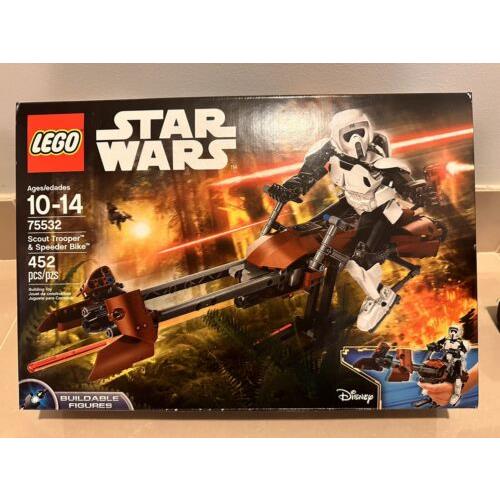 Lego 75532 Star Wars: Scout Trooper Speeder Bike Us- New/sealed