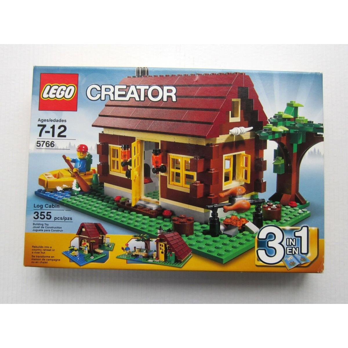 Lego Creator Set 5766 Log Cabin 3 in 1 Build Retired