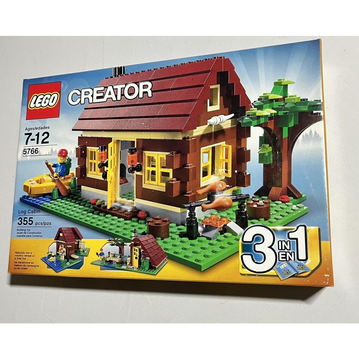 Lego Creator 5766 Log Cabin 3 in 1 Retired