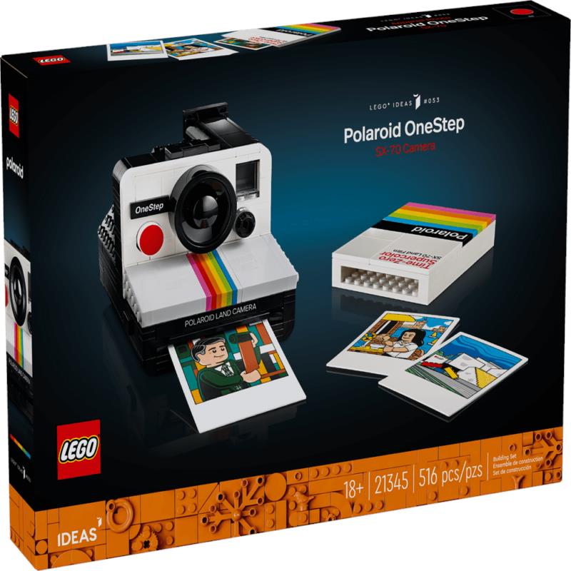 Lego Ideas Polaroid Onestep SX-70 Camera 21345 Building Toy Set Gift