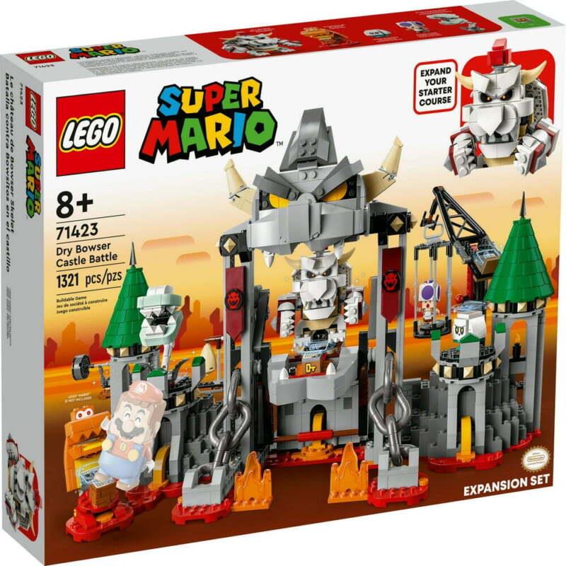 Lego Super Mario Dry Bowser Castle Battle Expansion Set 71423 Building Toy