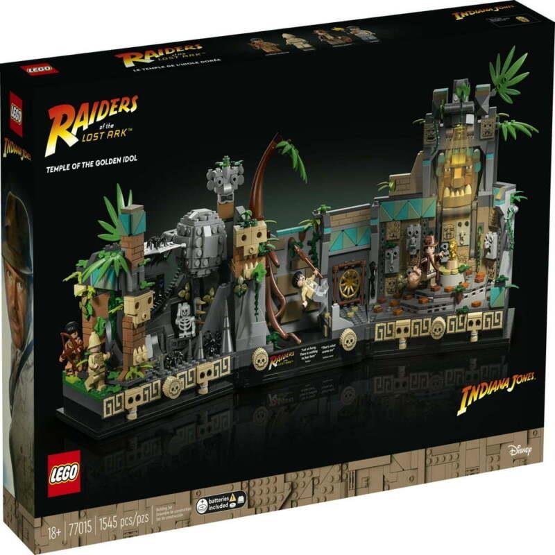 Lego Indiana Jones Temple of The Golden Idol 77015 Building Toy Set Gift