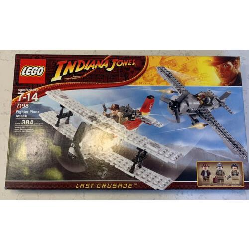 Lego Indiana Jones 7198 Fighter Plane Attack Nisb Retired