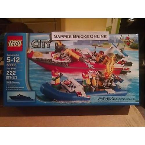 Lego City 60005 Fire Boat Retired Walmart Exclusive