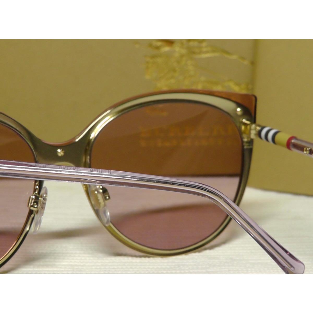 Burberry sunglasses  - Beige/Brushed/ Gold-tone Frame, Light Pink Lens 9