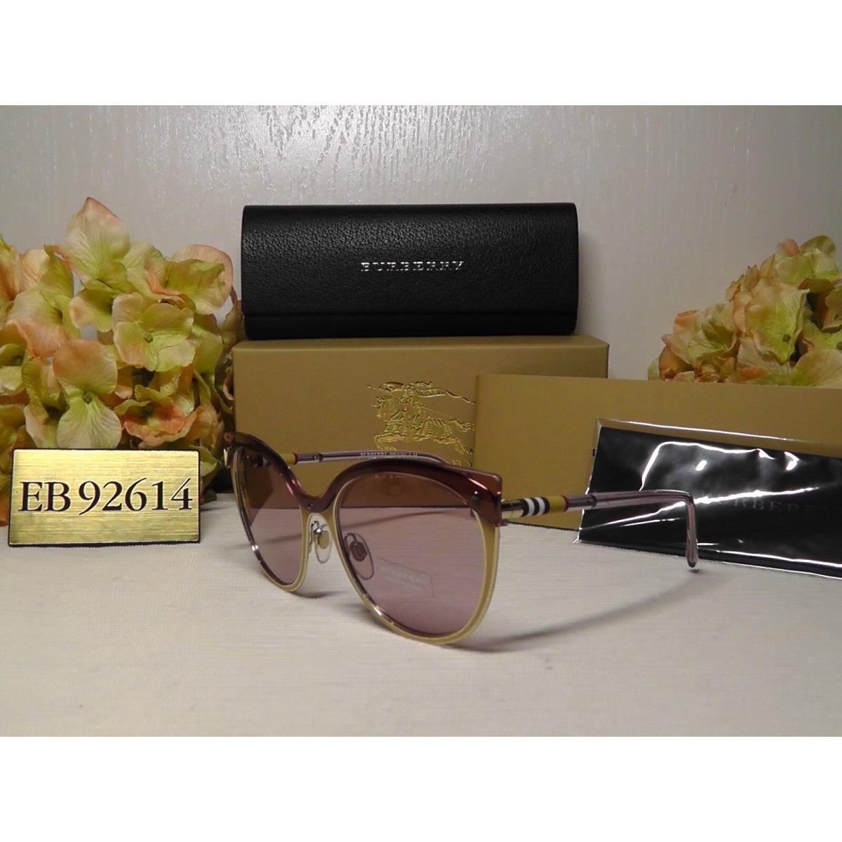 Burberry sunglasses  - Beige/Brushed/ Gold-tone Frame, Light Pink Lens 1