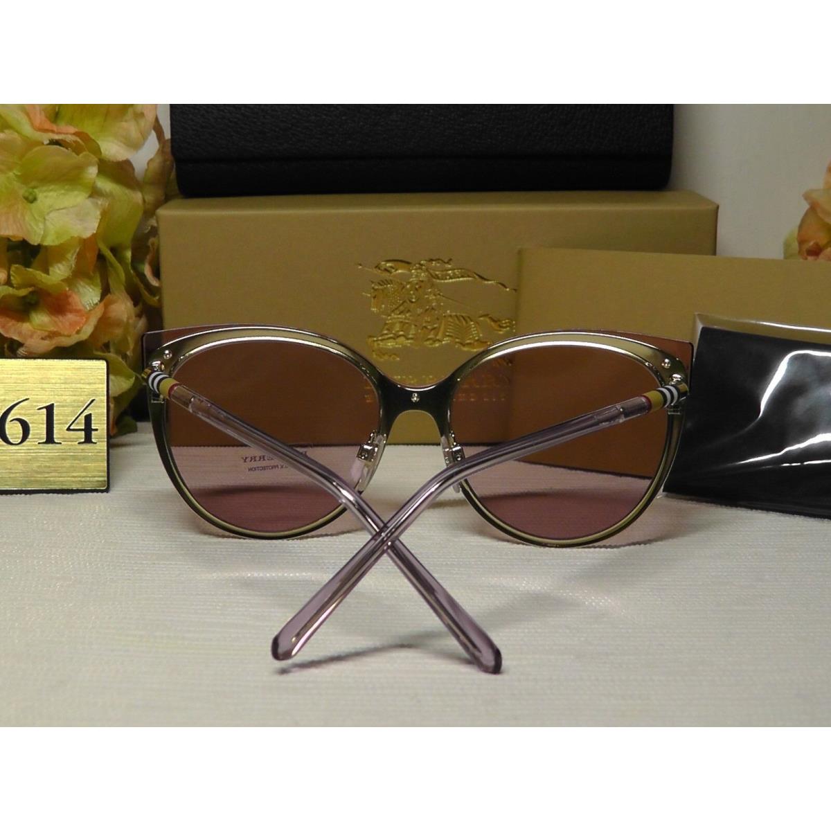 Burberry sunglasses  - Beige/Brushed/ Gold-tone Frame, Light Pink Lens 5
