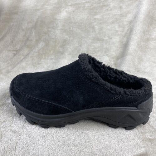Merrell Women`s Winter Slide 5.5 Casual Shoes Fur Slip On Moc Black Winter
