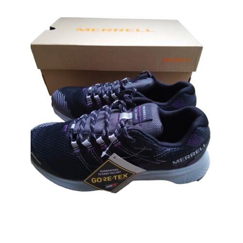 Merrell Fly Strike Gtx Womens Size 8 Black Mesh Trail Hiking Shoes Sneakers