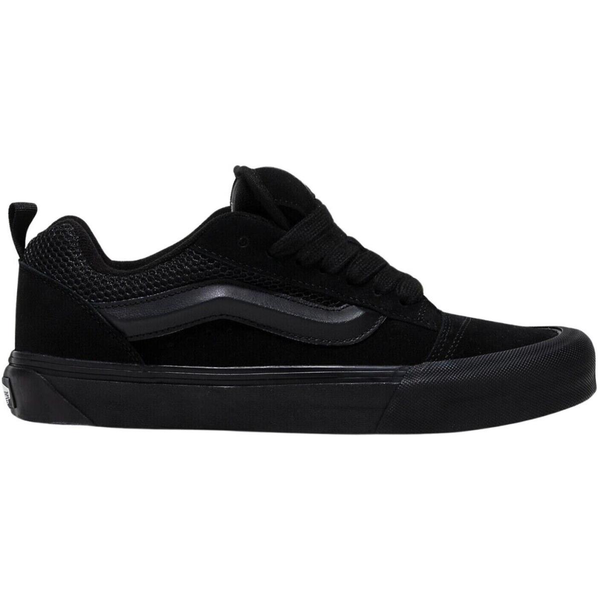 Vans Knu Skool Men`s Casual Skate Shoes All Colors US Sizes 7-14 - Multicolor, s: Black / Black