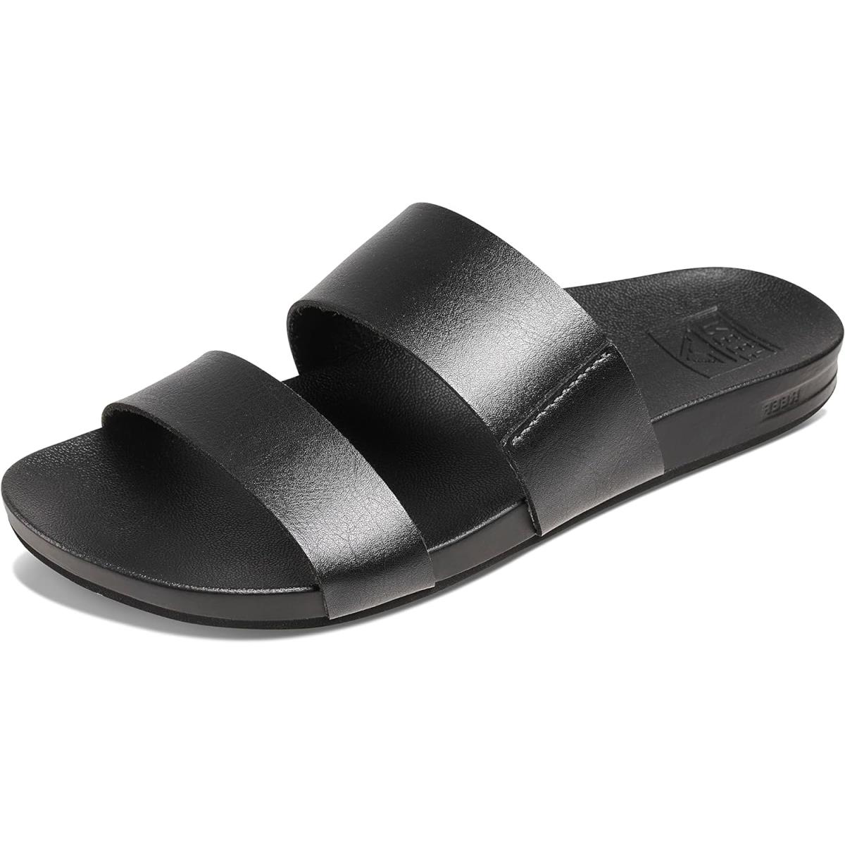 Reef Women`s Cushion Vista Slide Sandal - Black