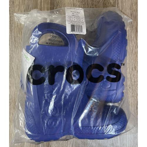 Crocs Handle It Rain Boot Kids 12803-4O5 Rubber Navy Blue. Size j2