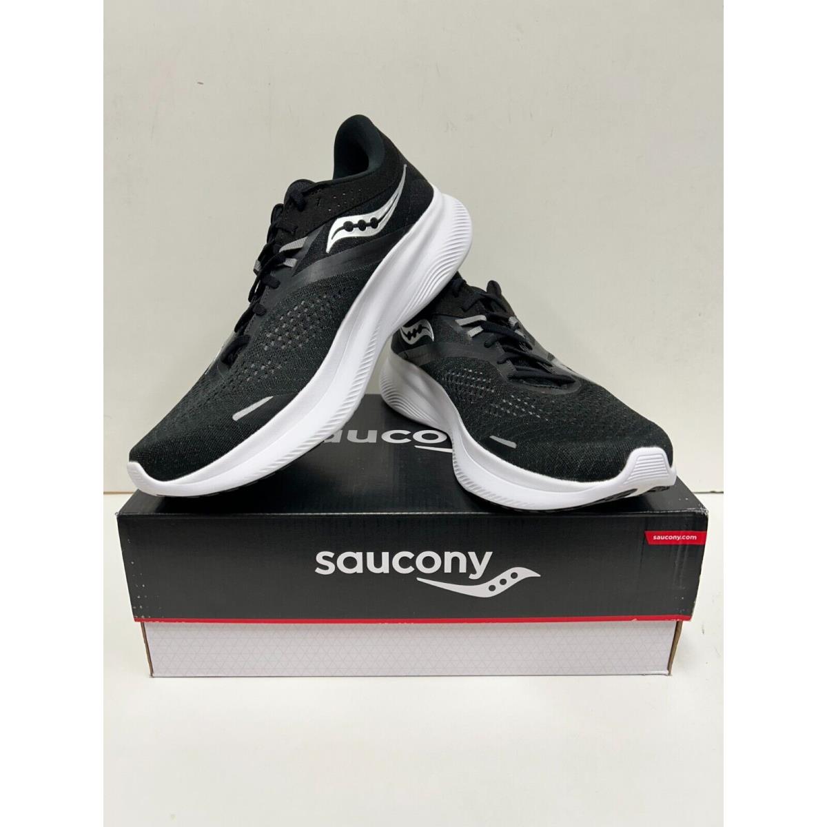 Saucony Ride 16 Women`s Running Shoes Black/White
