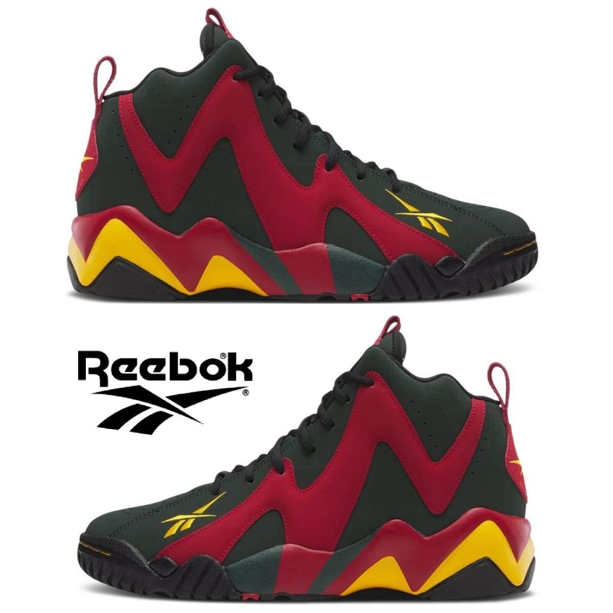 Reebok Hurrikaze II Basketball Shoes Men`s Sneakers Running Casual Sport Black