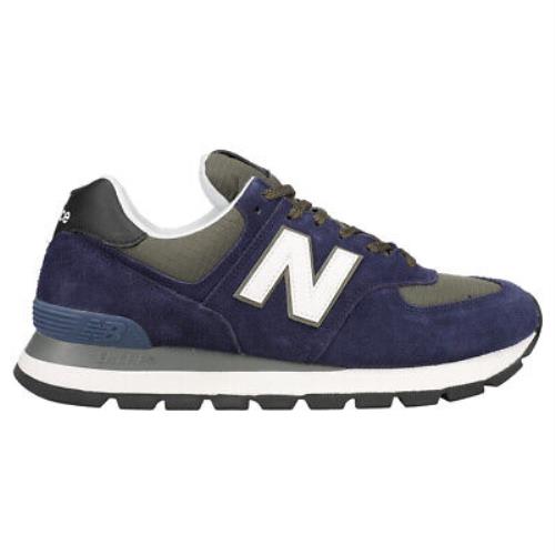 New Balance 574 Lace Up Mens Blue Sneakers Casual Shoes ML574DZN