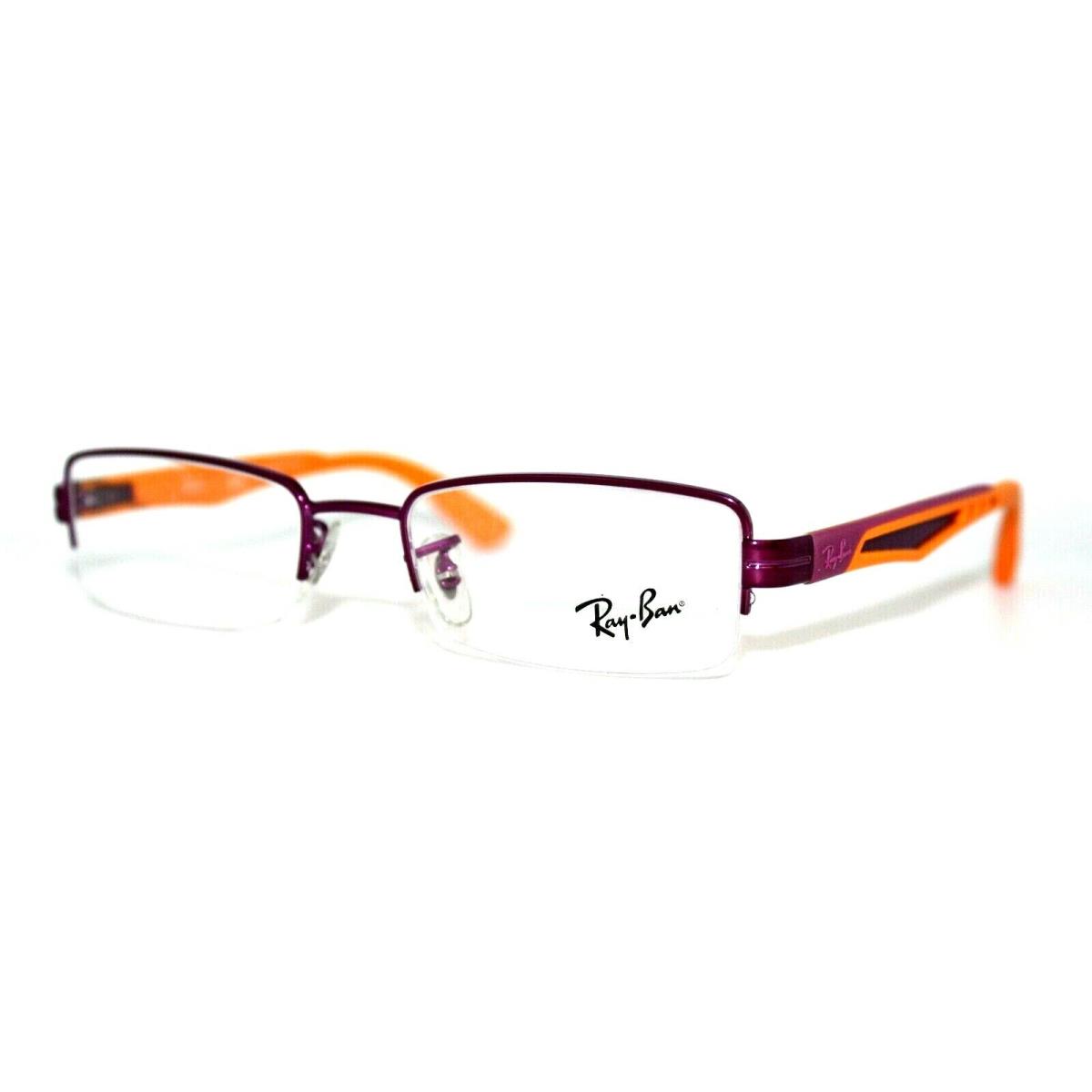Ray-ban RB 6264 2797 Purple Eyeglasses Kid`s Frames 49MM - Orange, Frame: Purple