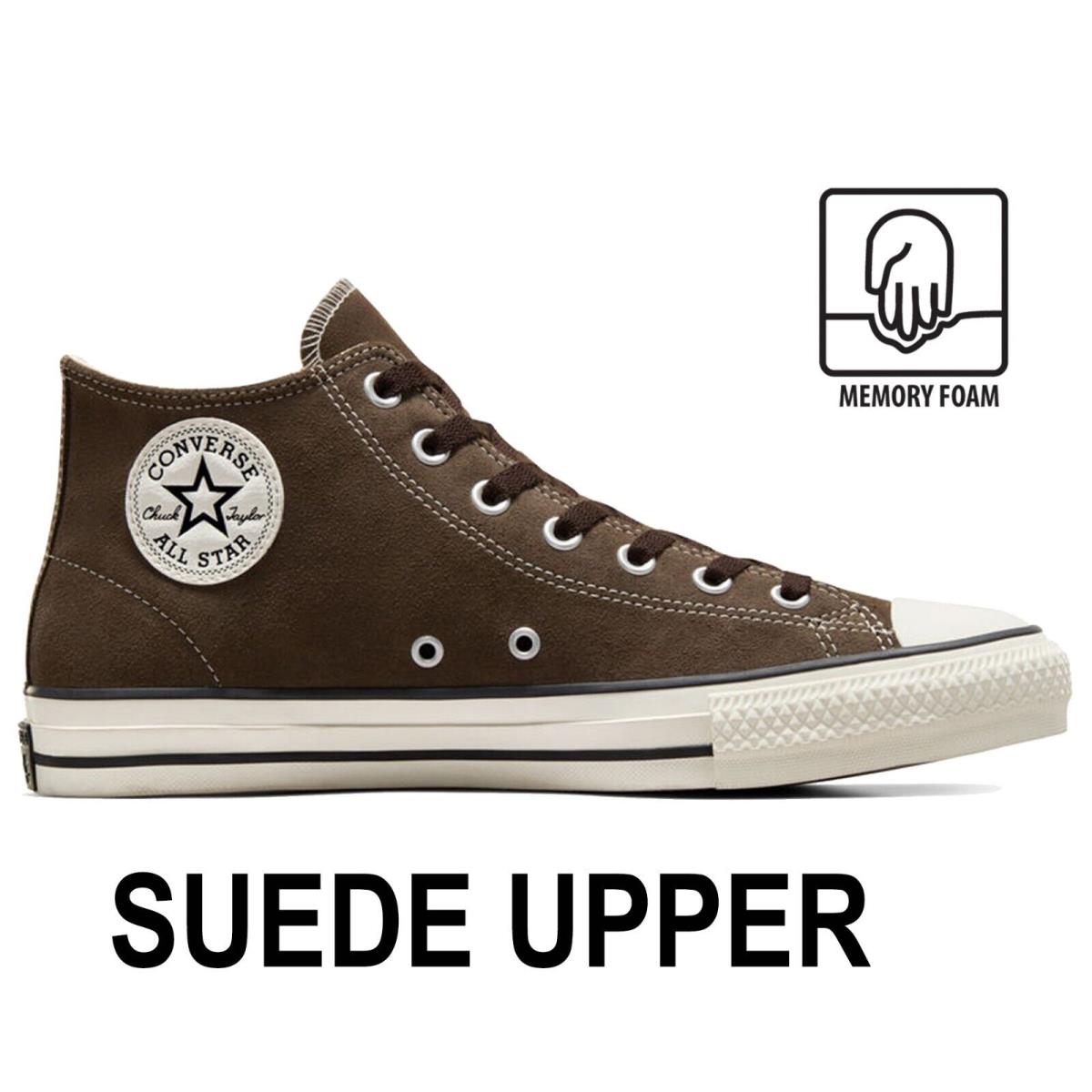 Converse Pro Skate Mid-top All-star Classic Suede Memory Foam Insole Men`s Shoes