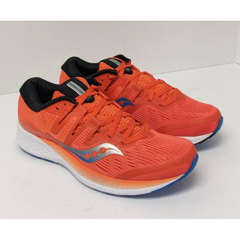Saucony Ride Iso Road Running Shoes Orange Men`s 8.5 M