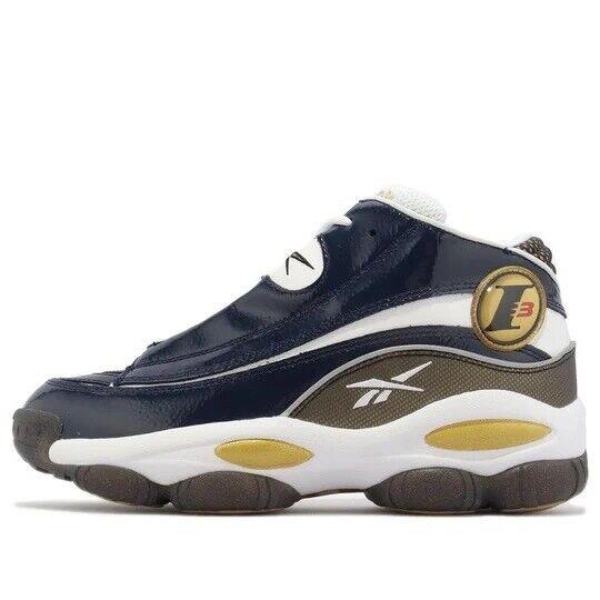 Men Reebok The Answer Dmx Basketball Shoes Size 10.5 Navy Blue HR1061 Iverson - Blue