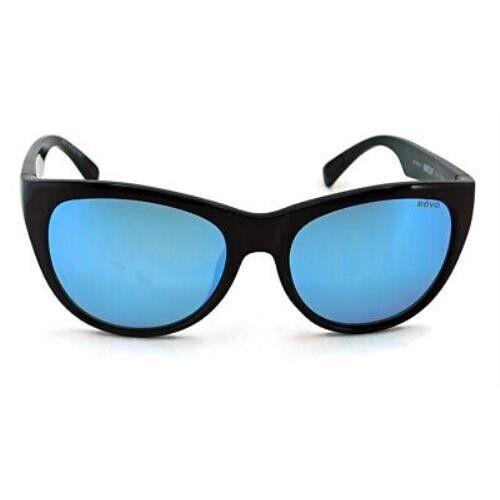 Revo Barclay RE 1037 01 Shiny Black/blue Water Sunglasses 54mm