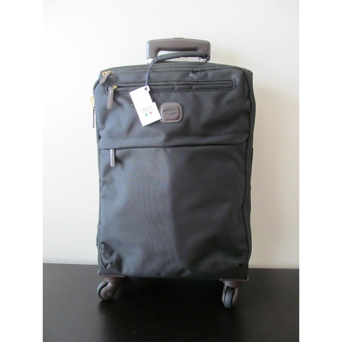Bric`s Bric`s-italian 2 Piece Travel Set-black Siena Collection Carry On Check In-nwt