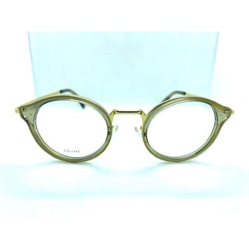 Celine CL50001U 048 Gold/transparent Brown Eyeglasses 46mm 22 140