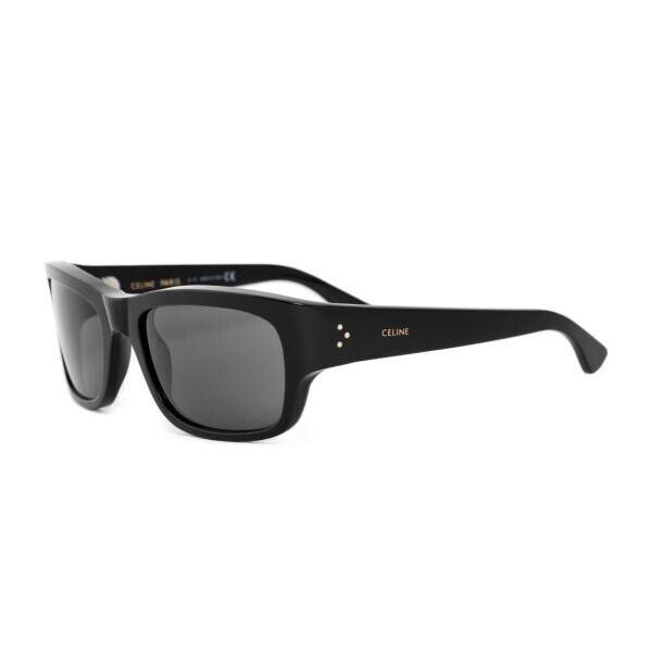 Celine CL40079I 01A Black/smoke Unisex Sunglasses 56mm
