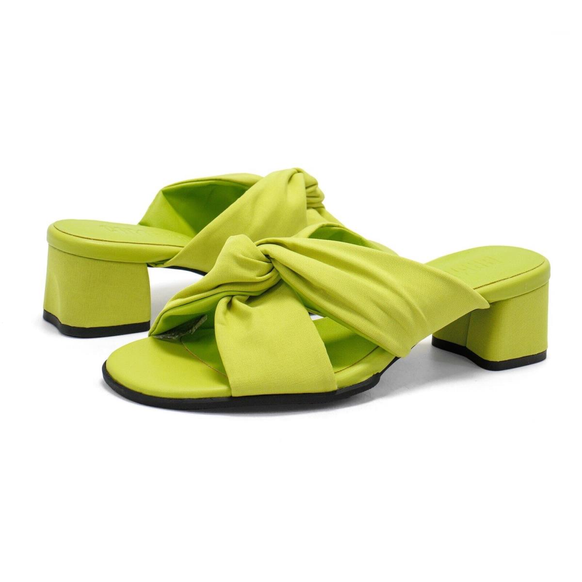 Womens Camper Katie Heel Sandals Tie Style Mid Heels - Green