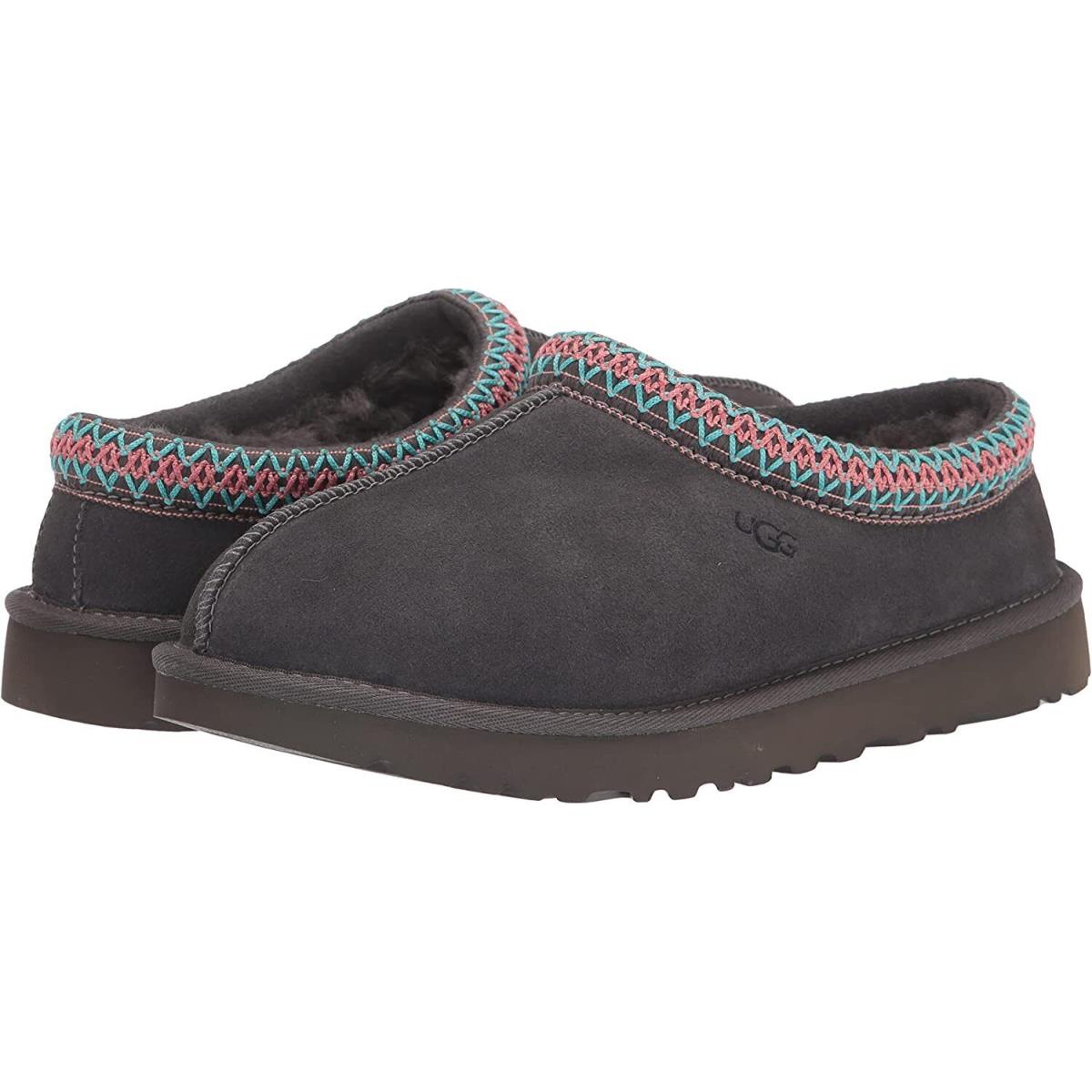 Women`s Shoes Ugg Tasman Suede Sheepskin Slippers 5955 Dark Grey 9