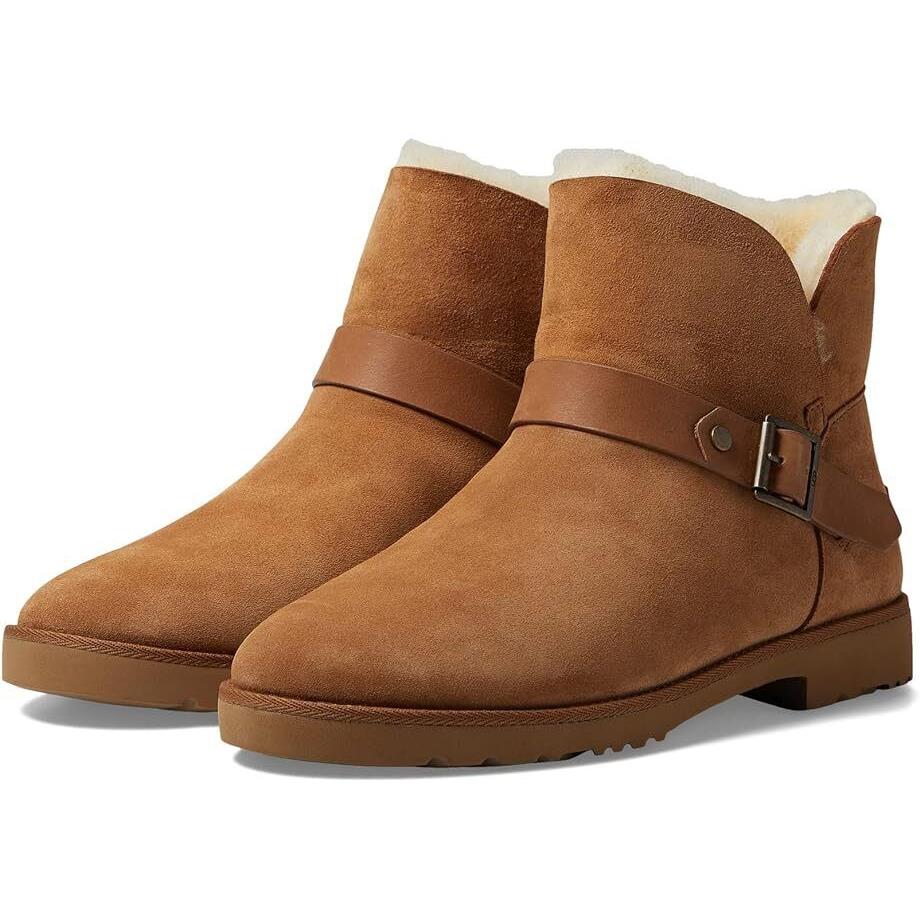 Women`s Shoes Ugg Romely Suede Short Buckle Fashion Boots 1132993 Chestnut