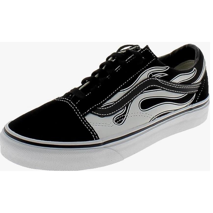 Vans Old Skool Flame Men`s Size 4 Skate Shoes Black/white-wmn sz 5.5