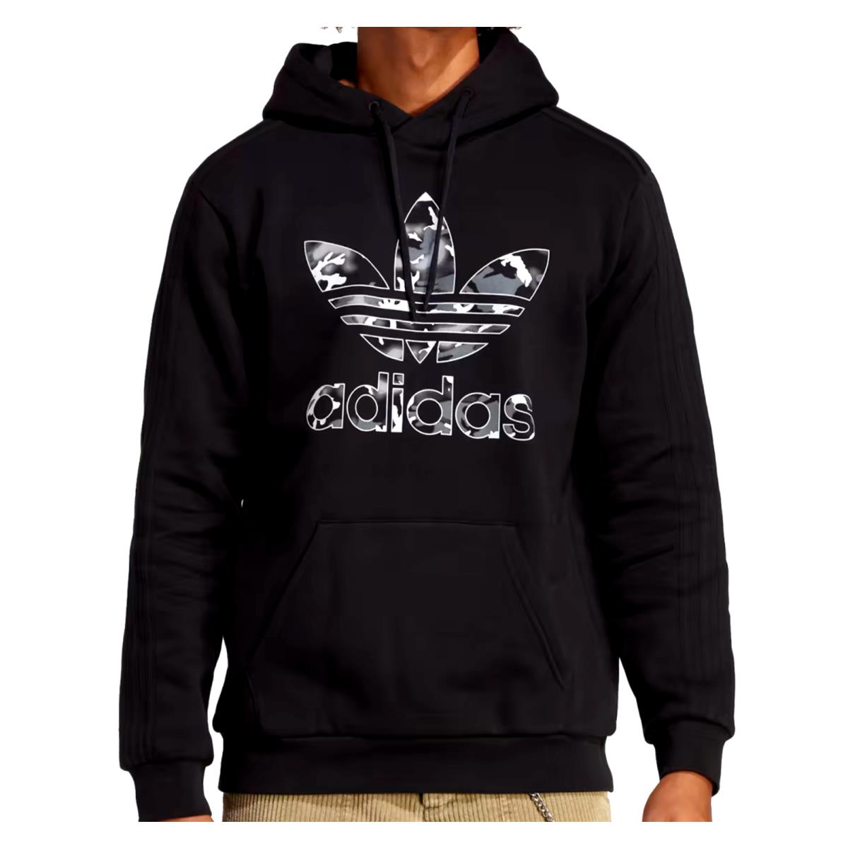 Mens Adidas Originals Camo Trefoil Hoodie Size Large IC5734