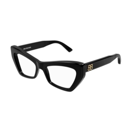 Balenciaga BB0296O 001 Black Square Women`s Eyeglasses