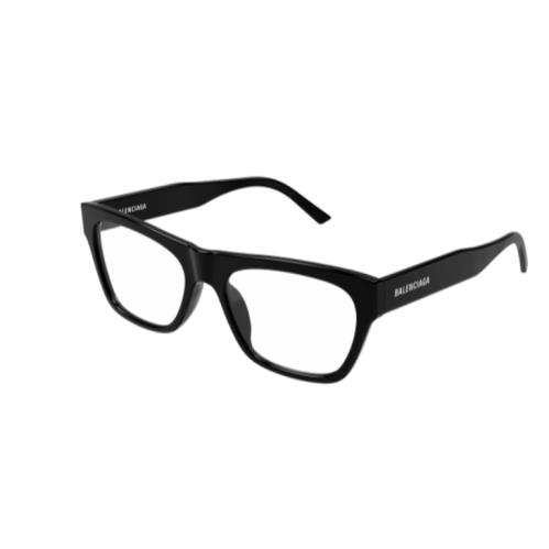Balenciaga BB0308O 001 Black Square Men`s Eyeglasses