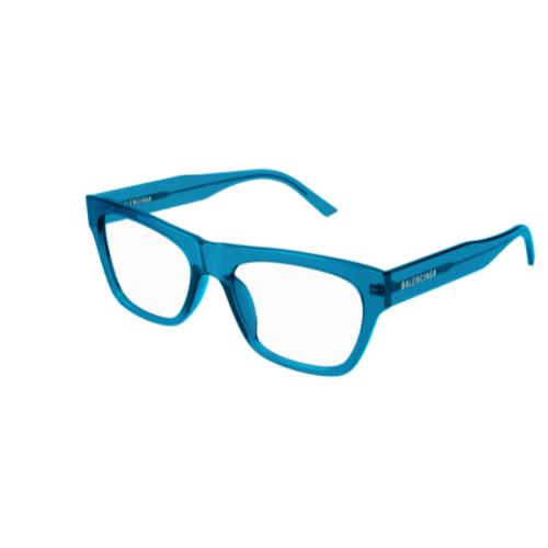 Balenciaga BB0308O 004 Blue Square Men`s Eyeglasses