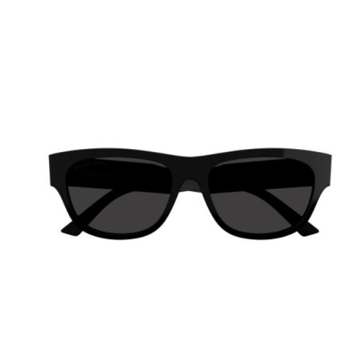 Balenciaga BB0164S 001 Black/grey Rectangle Men`s Sunglasses