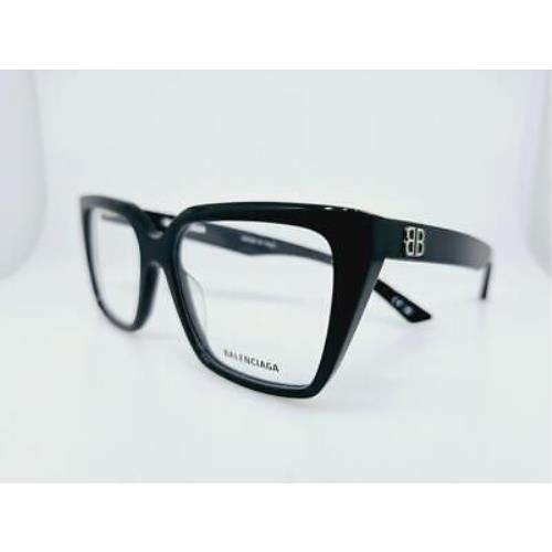 Balenciaga Prescription 0130O 001 53MM Black Frame with Clear Demo Lenses