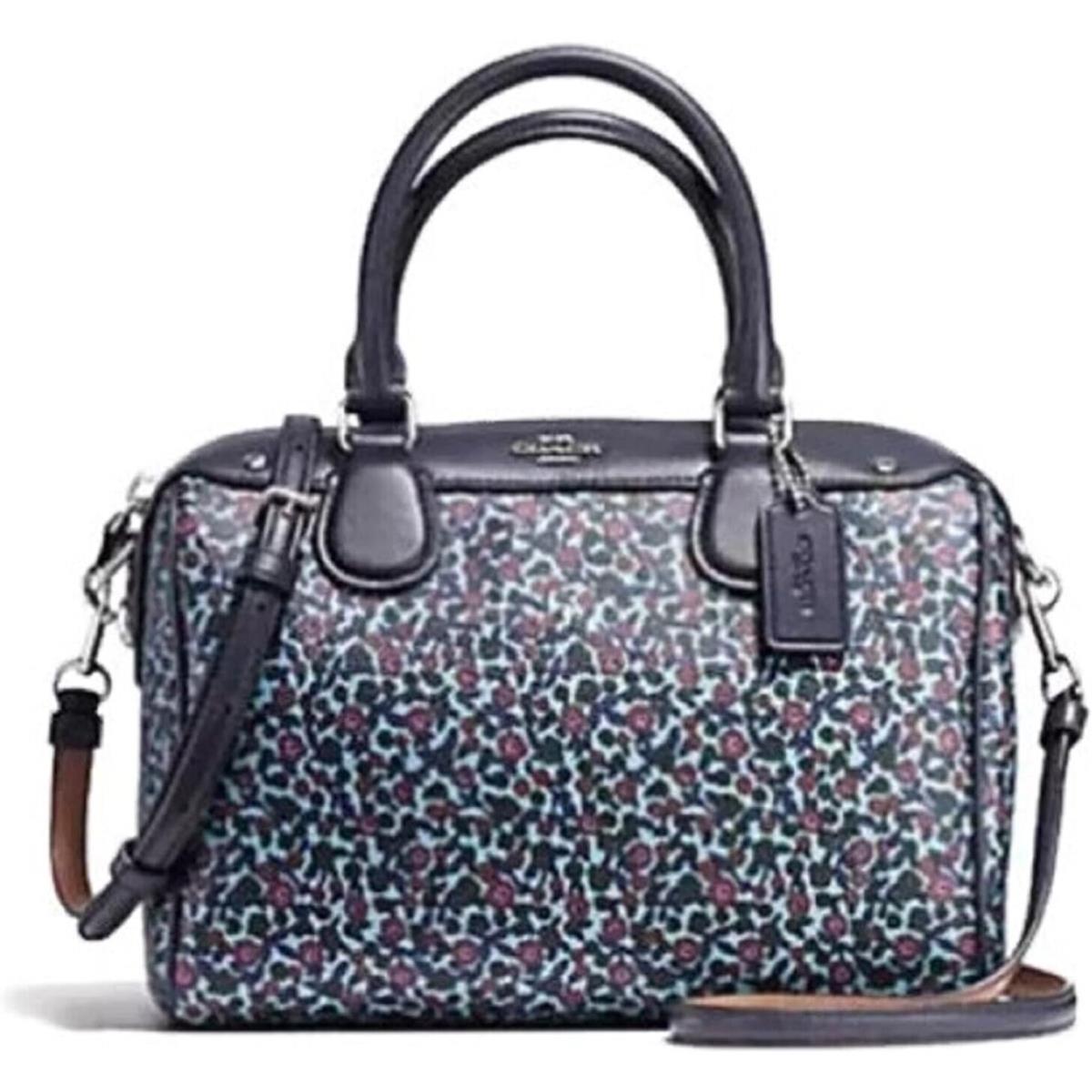 Coach Satchel Mini Bennett Ranch Flower Coated Canvas F59445