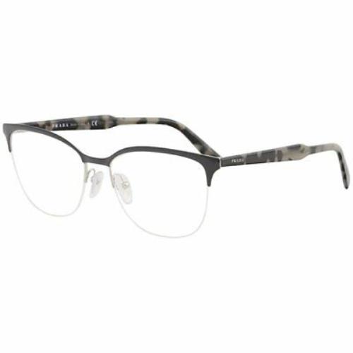 Prada Vpr 53V 262-1O1 Top Grey/silver Men Eyeglasses 55mm 17 145