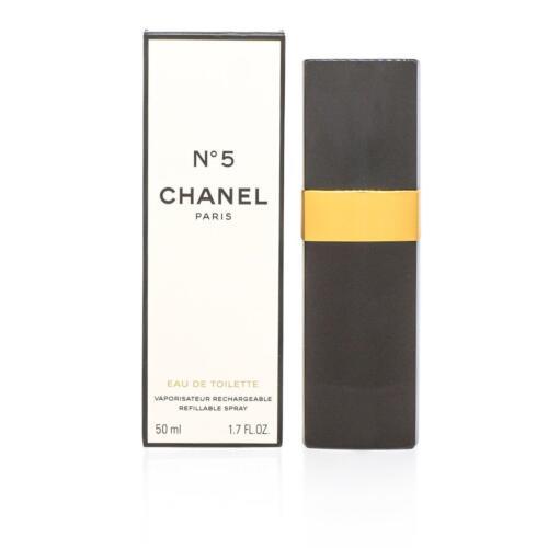Chanel No. 5 Chanel Eau DE Toilette Edt Spray Refillable 1.7 OZ 50 ML W