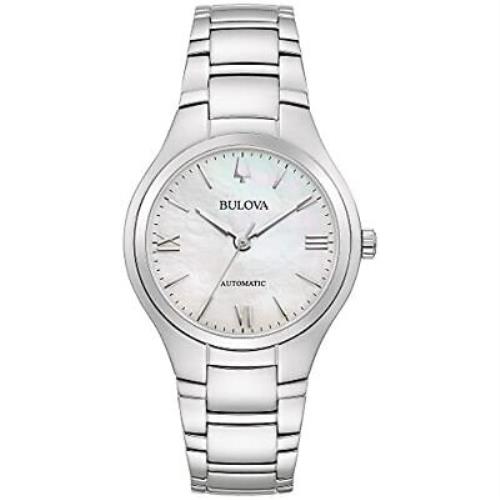 Bulova Ladies` Classic 3-Hand Automatic Stainless Steel Watch