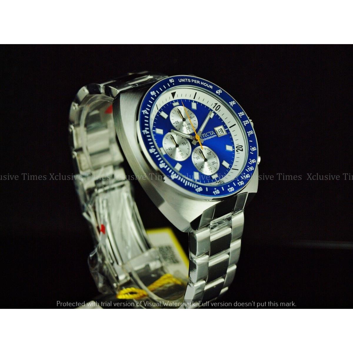 Invicta watch with outlet blue face