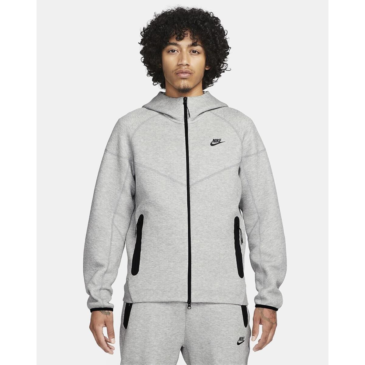 Nike Sportswear Tech Fleece Gray / Black Windrunner FB7921-063 Men s Small