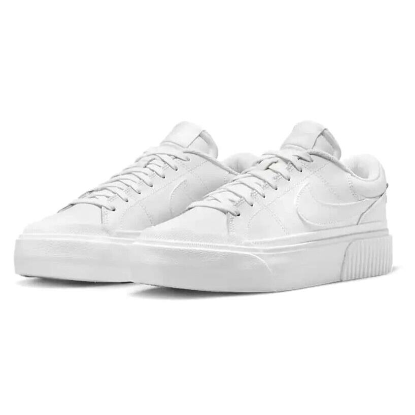 Nike Court Legacy Lift Womens Size 11 Shoes DM7590 101 Triple White - Multicolor