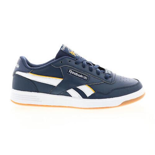 Reebok Club Memt GY1854 Mens Blue Leather Lifestyle Sneakers Shoes - Blue