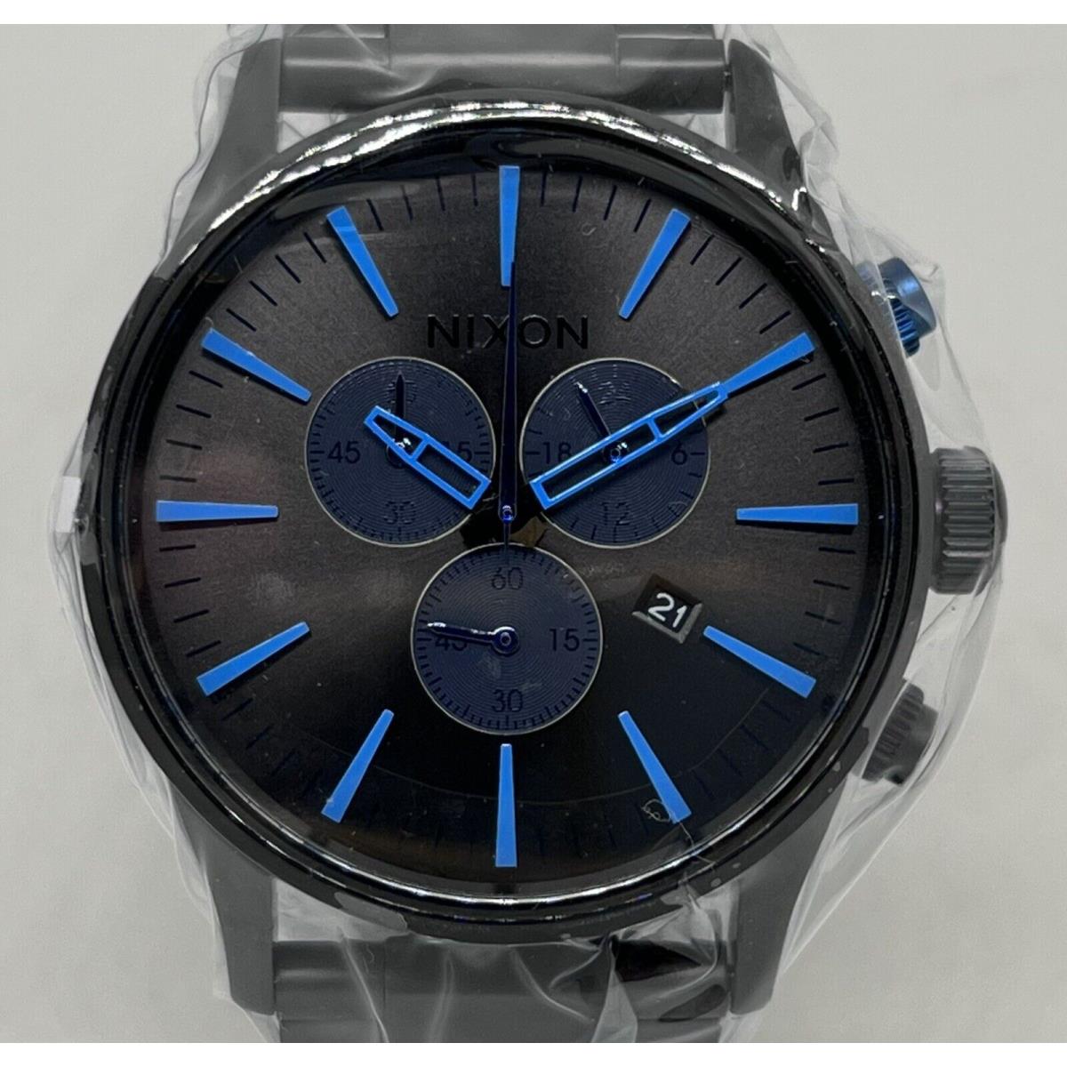 Nixon Sentry Chrono Deep Blue Ltd 74 of 500 Limited Edition Rare