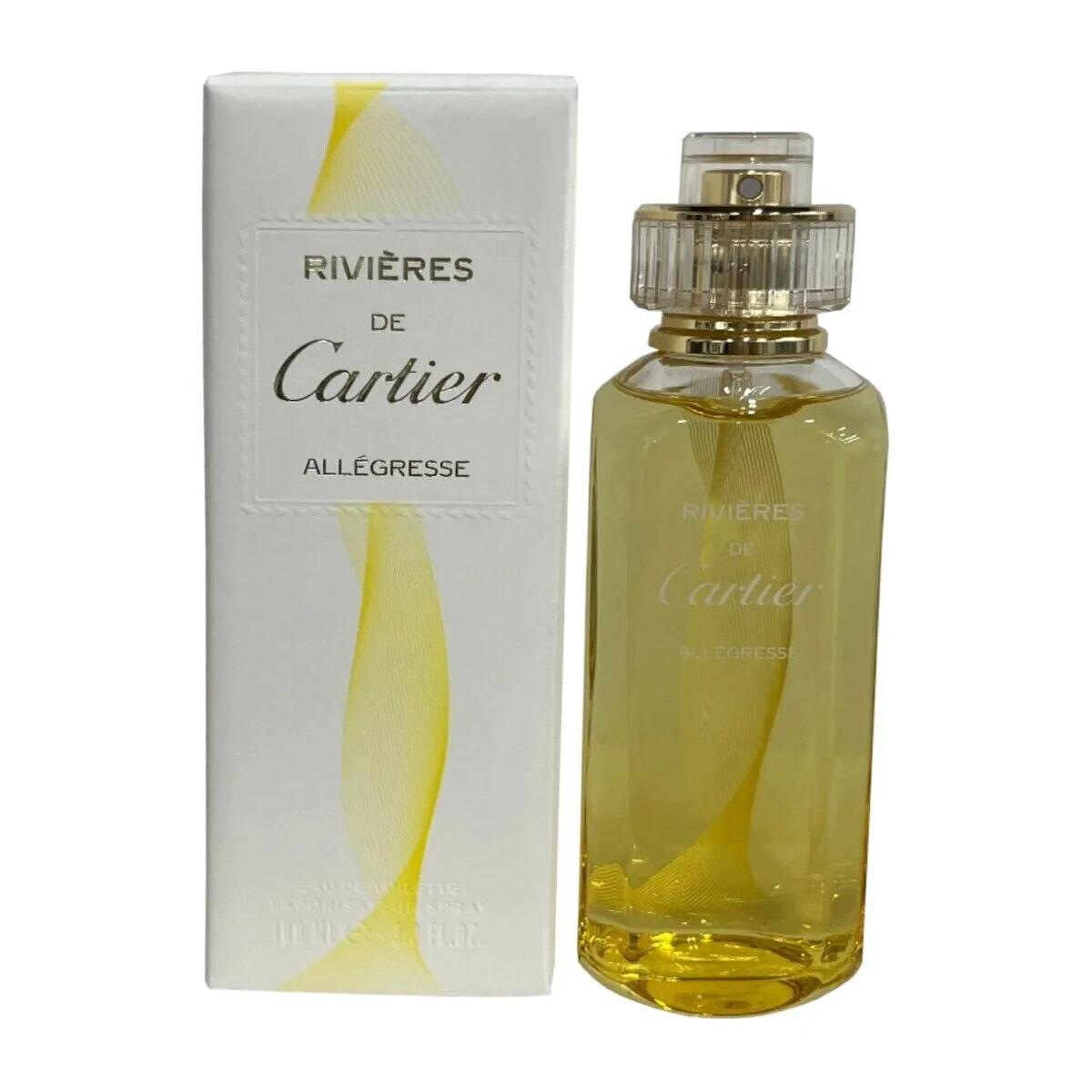 Cartier Rivieres Allegresse Eau De Toilette For Men Women Refillable Spray 3.4